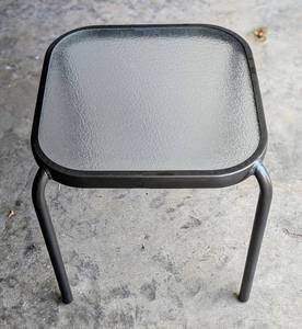 Small Glass Patio Side Table