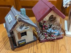 Decorative Wood Bird Houses