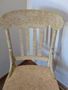 Painted Vintage Wood Chair