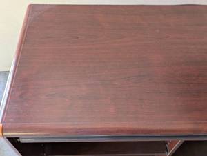 Rolling Wood Computer Desk