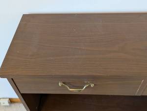 Vintage Wood Storage Shelf
