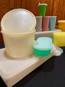 Large Lot of Collection of Vintage Tupperware Pieces