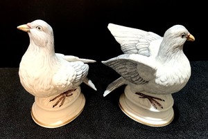 Vintage Ardco Porcelain Dove Figurines