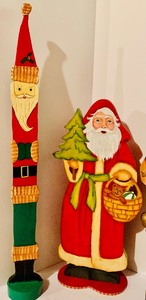 Wonderful Vintage Wood and Cloth Christmas Decor