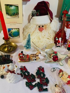 Variety of Vintage Christmas Decor