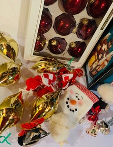 Wonderful Vintage Lot of Ornaments, Light-Up Houses and More
