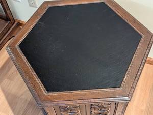 Vintage Hexagon Side Table