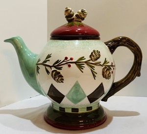 Three Teapots, Including Two Cast Iron