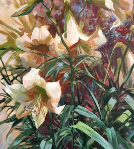 lot 4 image: Fabulous Original Floral Painting by Elizabeth Horning