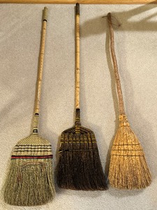 lot 88 image: Three Decorative Brooms
