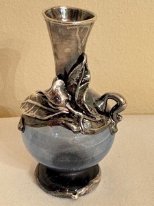 lot 50 image: Artisan Hand Blown Glass Bottle