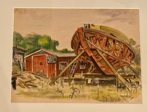 lot 46 image: Framed Original Watercolor Painting