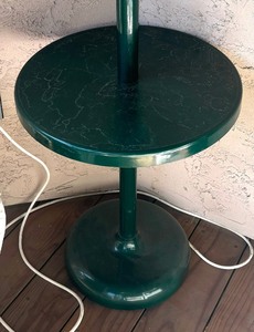 lot 92 image: Green Resin Lamp Table
