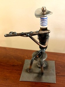 lot 143 image: Four Metal Musical Motif Sculptures by Dick Cooley