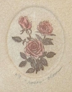 lot 165 image: Vintage Roses Artist Proof Print by Olson