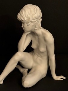 lot 62 image: Kaiser Porcelain Figurine Meditation, Kaiser Nude Made in West Germany
