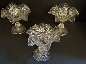 lot 44 image: Set of Three Vintage 1950s Italian Desert Glasses