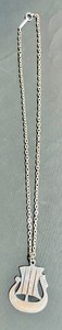 lot 117 image: Necklace R Tennesmed Sweden Vintage Viking Ship Pendant