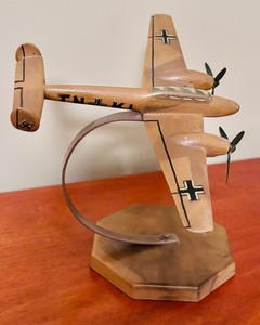 lot 84 image: Metal German Plane Feb 1946, Hanau Germany ME 110BF