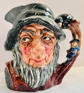 lot 86 image: Vintage Royal Doulton Toby Mug Monty and Vintage Royal Doulton Toby Mug RIP Van Winkle