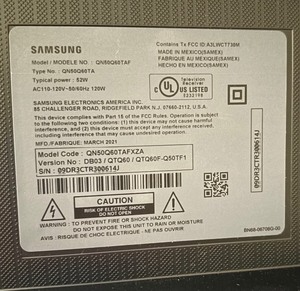 lot 156 image: Samsung 50 Inch TV