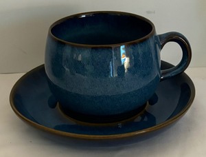 lot 221 image: Denby Ramshead English Stoneware Cups and Saucers