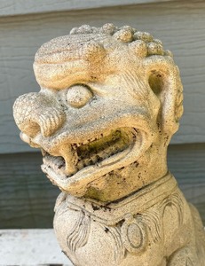 lot 240 image: Cement Foo Dog Decor
