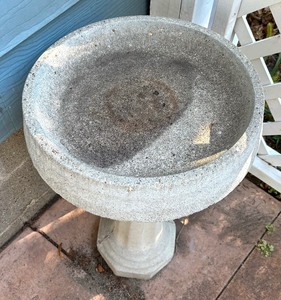 lot 241 image: Cement Bird Bath