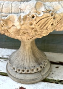 lot 242 image: Charming Cement Bowl by C. Sibley