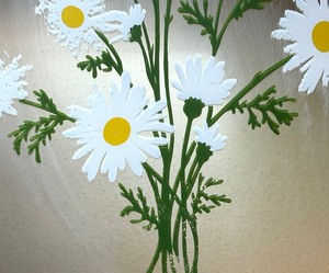 lot 309 image: Vintage Turner Daisy Mirrored Decorative Wall Hanging