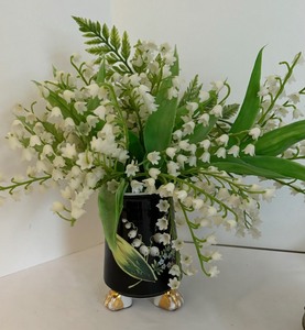 lot 100 image: Lovely Vintage Items including Limoge Platter, Small Vases with Flowers and More
