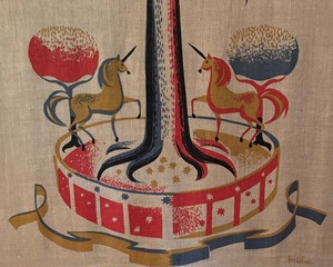 lot 314 image: Whimsical Vintage Don Gilman Tapestry