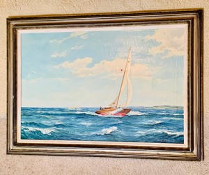 lot 265 image: Large Original Oil on Canvas Painting