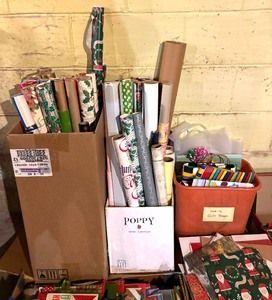 lot 385 image: Wrapping Paper, Boxes, Gift Bags, Gift Tags, Ribbon and More