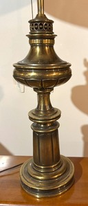 lot 391 image: Vintage Tall Brass Table Lamp