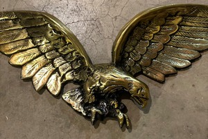 lot 394 image: Vintage Metal Eagle Decorative Wall Hanging