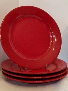 lot 359 image: Variety of Vintage Red and Floral Plates