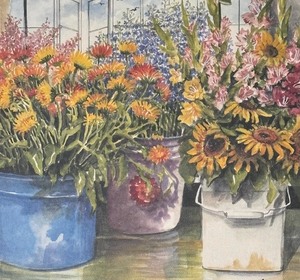 lot 409 image: Pretty Pike Place Market Print