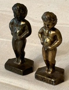 lot 412A image: Vintage Bruxelles Brass Figurines