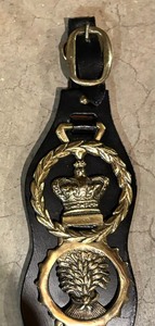 lot 419 image: Vintage Brass Horse Medallion Decorative Wall Hanging