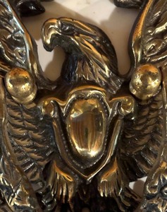 lot 442 image: Vintage Brass Eagle Motif Door Knocker