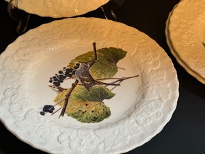 lot 209 image: Set of Six Alfred Meakin Plates, Reproduction form the Elephant Folio Edition of Audubons Birds of America