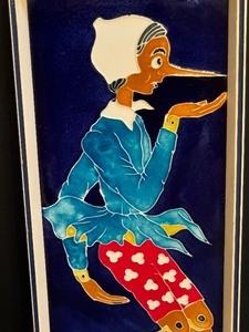 lot 212 image: Vintage Pinacchio Tile