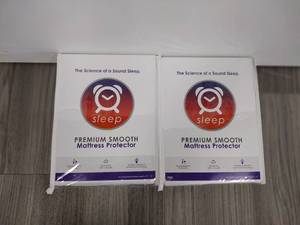(2) Full Sleep Premium Smooth Mattress Protectors