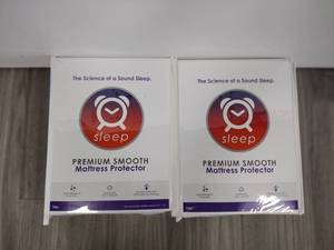 (2) Full Sleep Premium Smooth Mattress Protectors