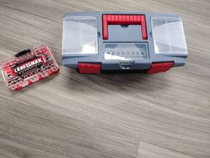 Tool Box and Tools, Craftsman Socket and Ratchet Set