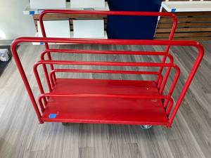 Adjustable panel flatbed dolly