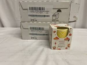 lot 5 image: 2x 6 Persian Amber Scented Candles in Terra Cotta Pots