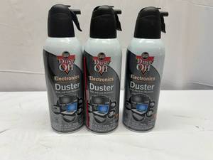lot 21 image: 3x Dust Off Electronics Dusters