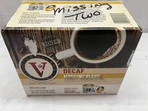 lot 30 image: 40x Victor Allen Decaf Kcups-Morning Blend